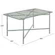 Safavieh Caledonia Iron Coffee Table in Green