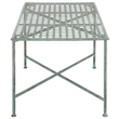 Safavieh Caledonia Iron Coffee Table in Green