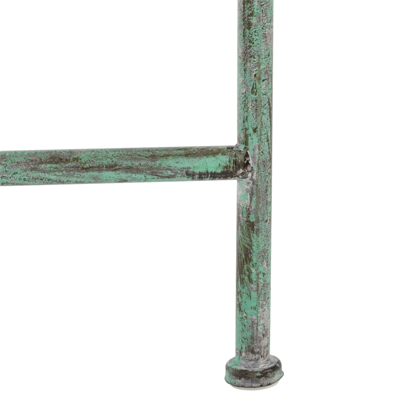 Safavieh Caledonia Iron Coffee Table in Green