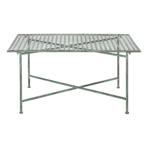 Safavieh Caledonia Iron Coffee Table in Green