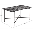 Safavieh Caledonia Iron Coffee Table in Black