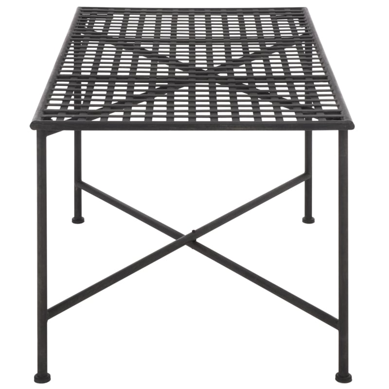 Safavieh Caledonia Iron Coffee Table in Black