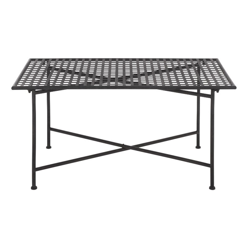 Safavieh Caledonia Iron Coffee Table in Black