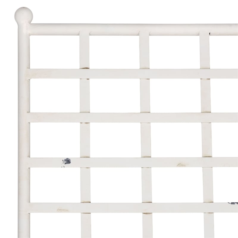 Safavieh Caledonia Iron Chaise Lounge in White