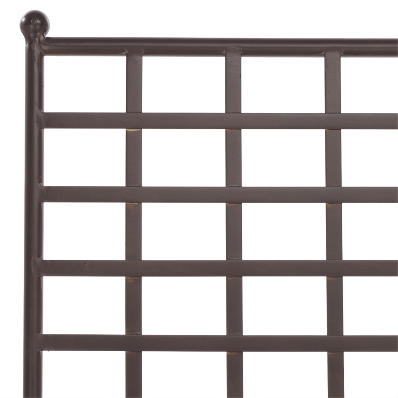 Safavieh Caledonia Iron Chaise Lounge in Brown