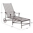 Safavieh Caledonia Iron Chaise Lounge in Brown