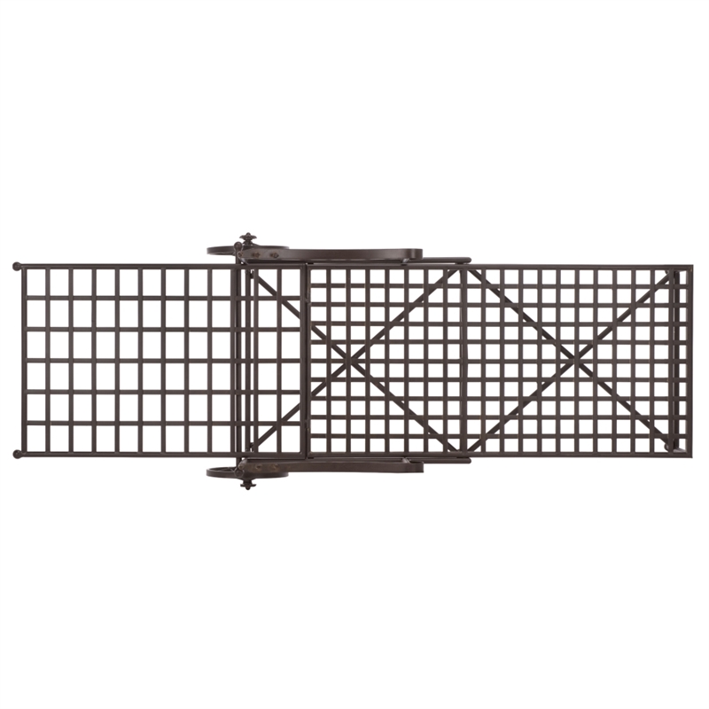 Safavieh Caledonia Iron Chaise Lounge in Brown