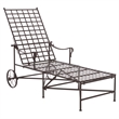 Safavieh Caledonia Iron Chaise Lounge in Brown