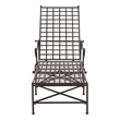 Safavieh Caledonia Iron Chaise Lounge in Brown