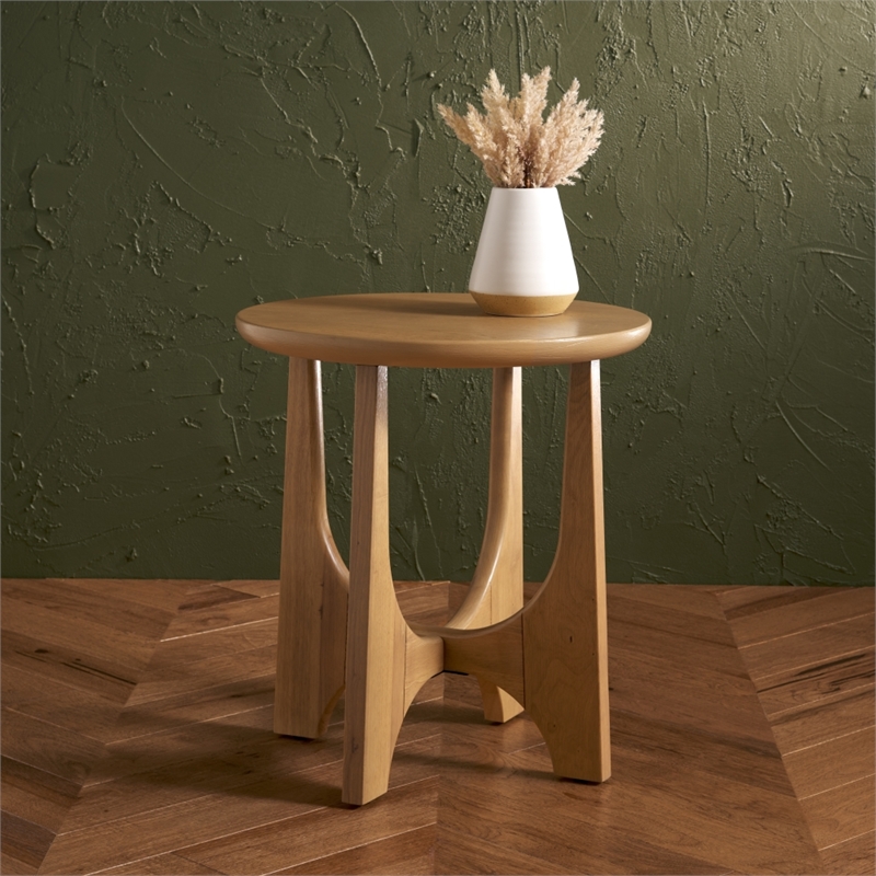 Safavieh Sasha Wood Accent Table in Natural