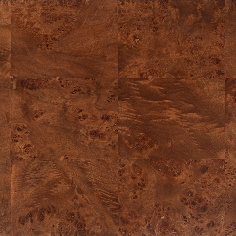 Safavieh Francene Burl Wood Nightstand in Walnut