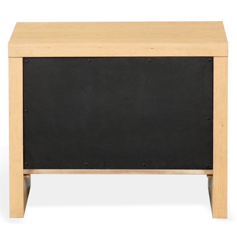 Safavieh Frederick 2 Drawer Wood Nightstand in Oak