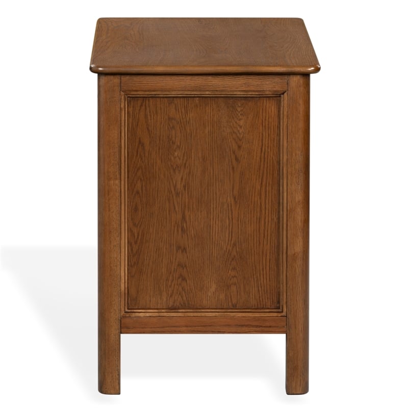 Safavieh Hannaleigh 2 Drawer Wood Nightstand in Dark Walnut