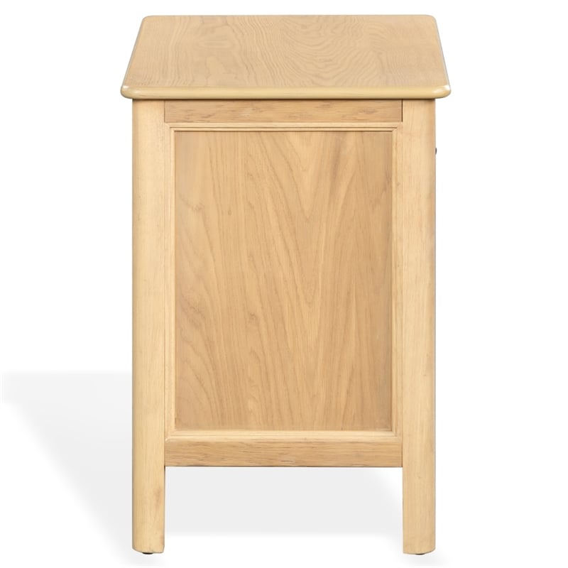 Safavieh Hannaleigh 2 Drawer Wood Nightstand in Oak