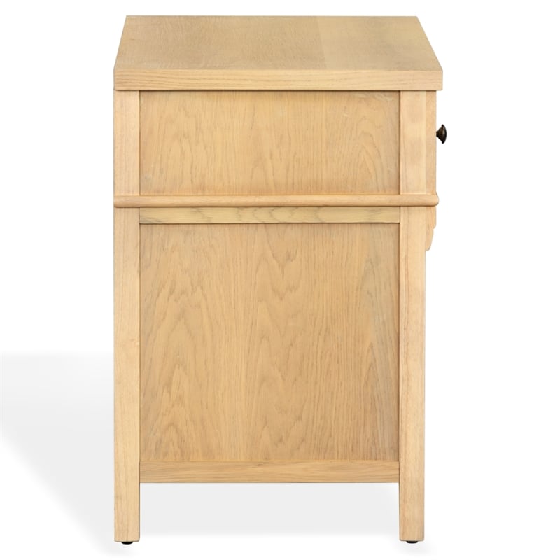 Safavieh Haylie 1 Drawer Wood Nightstand in Oak