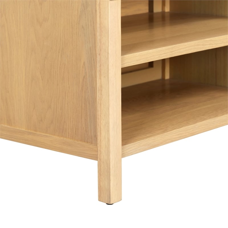 Safavieh Haylie 1 Drawer Wood Nightstand in Oak