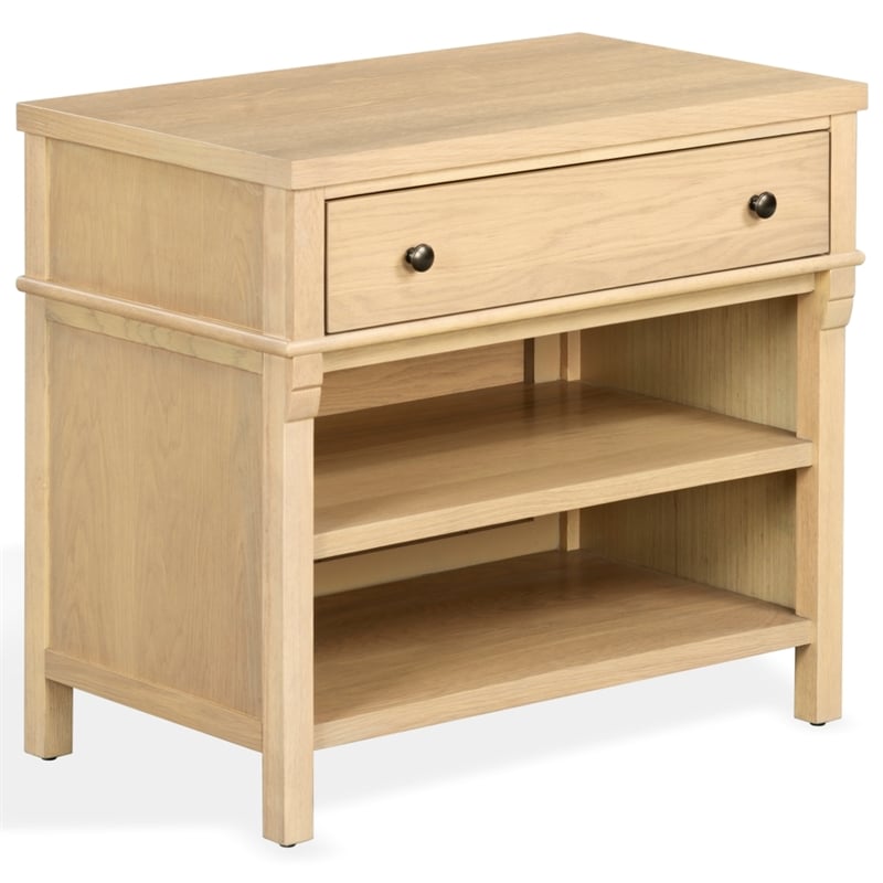 Safavieh Haylie 1 Drawer Wood Nightstand in Oak