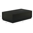 Safavieh Zeus Rectangle Wood Coffee Table in Black
