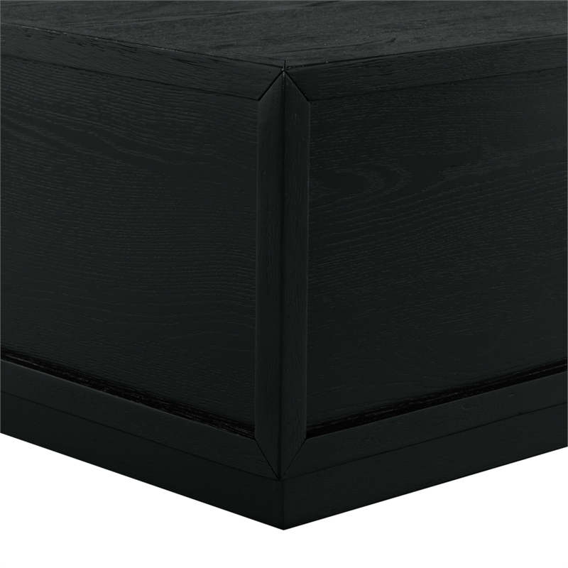 Safavieh Zeus Rectangle Wood Coffee Table in Black
