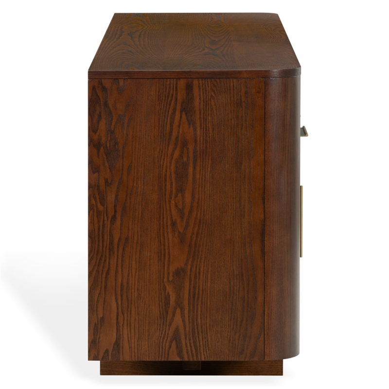 Safavieh Dorothea 3 Drawer Wood Sideboard in Walnut