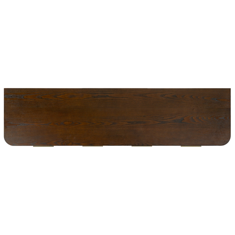 Safavieh Dorothea 3 Drawer Wood Sideboard in Walnut
