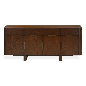Safavieh Dorothea 3 Drawer Wood Sideboard in Walnut