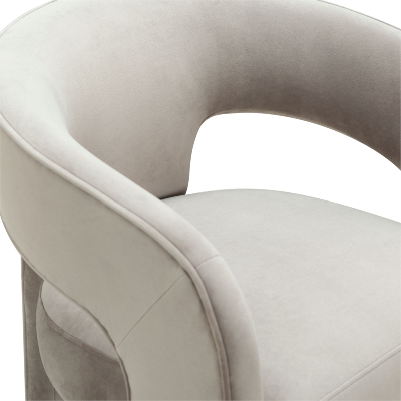 Safavieh Catharia 3 Leg Wood Dining Chair in Light Brown