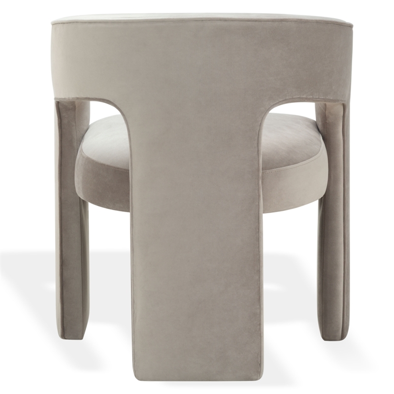 Safavieh Catharia 3 Leg Wood Dining Chair in Light Brown