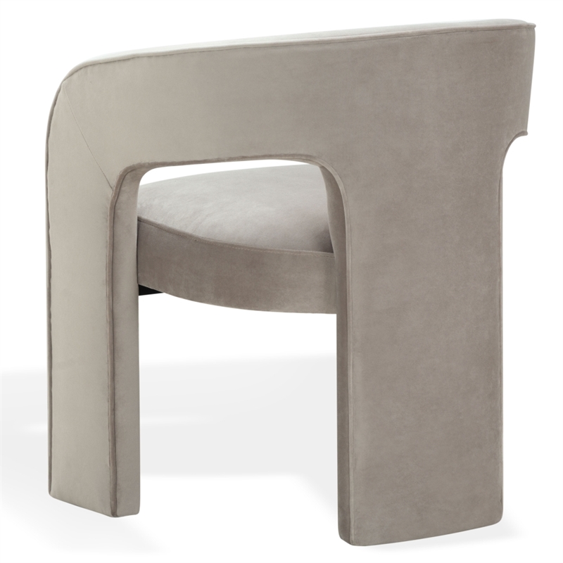 Safavieh Catharia 3 Leg Wood Dining Chair in Light Brown