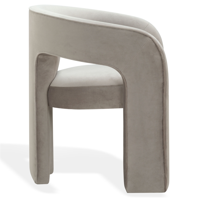 Safavieh Catharia 3 Leg Wood Dining Chair in Light Brown