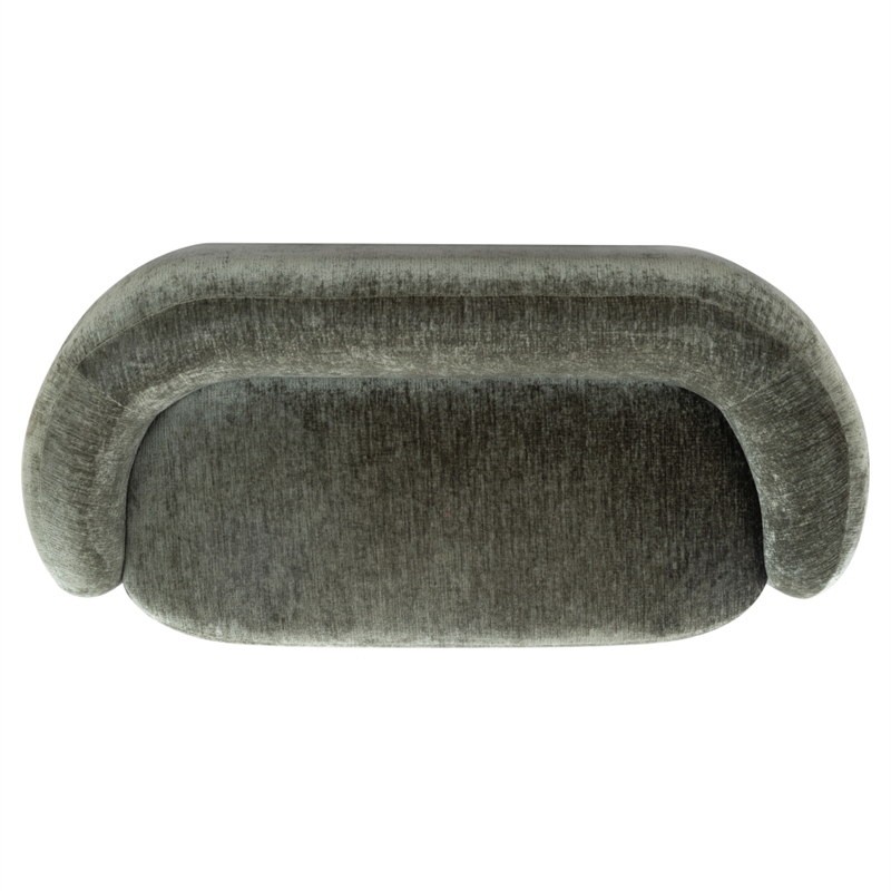 Safavieh Zhao Wood Curved Loveseat in Green