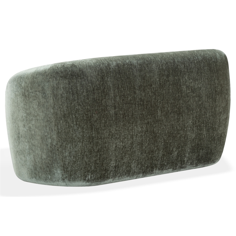 Safavieh Zhao Wood Curved Loveseat in Green