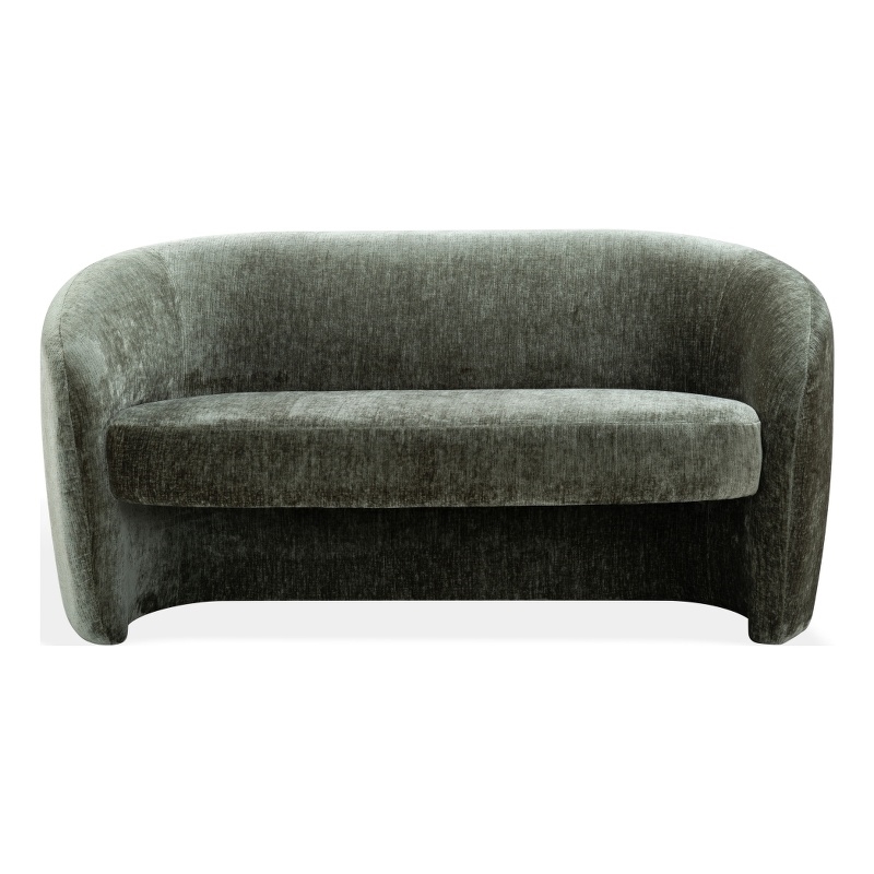 Safavieh Zhao Wood Curved Loveseat in Green