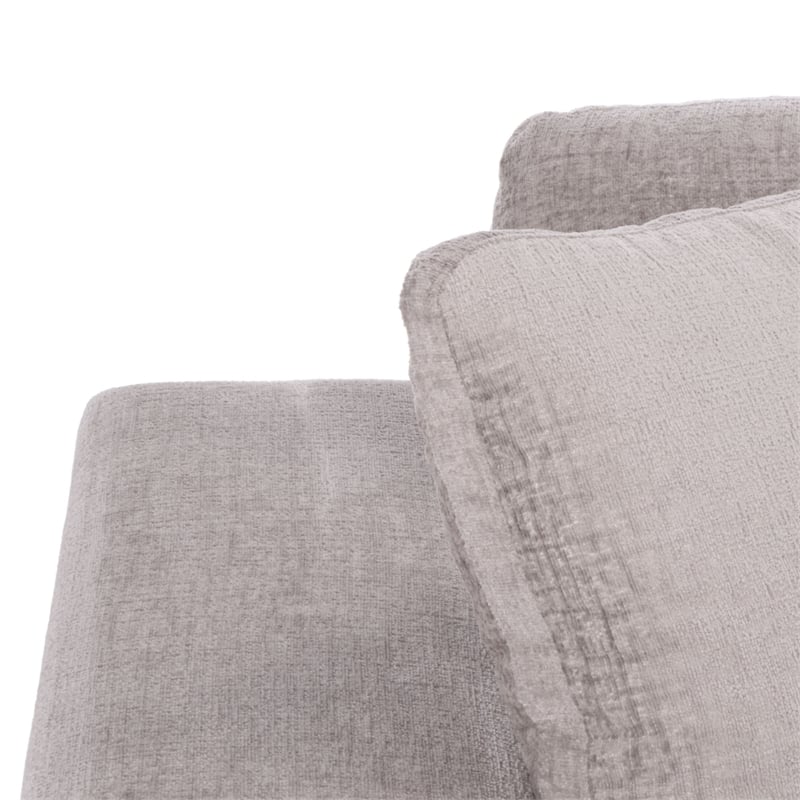 Safavieh Oakleigh Chenille and Wood Sofa in Gray