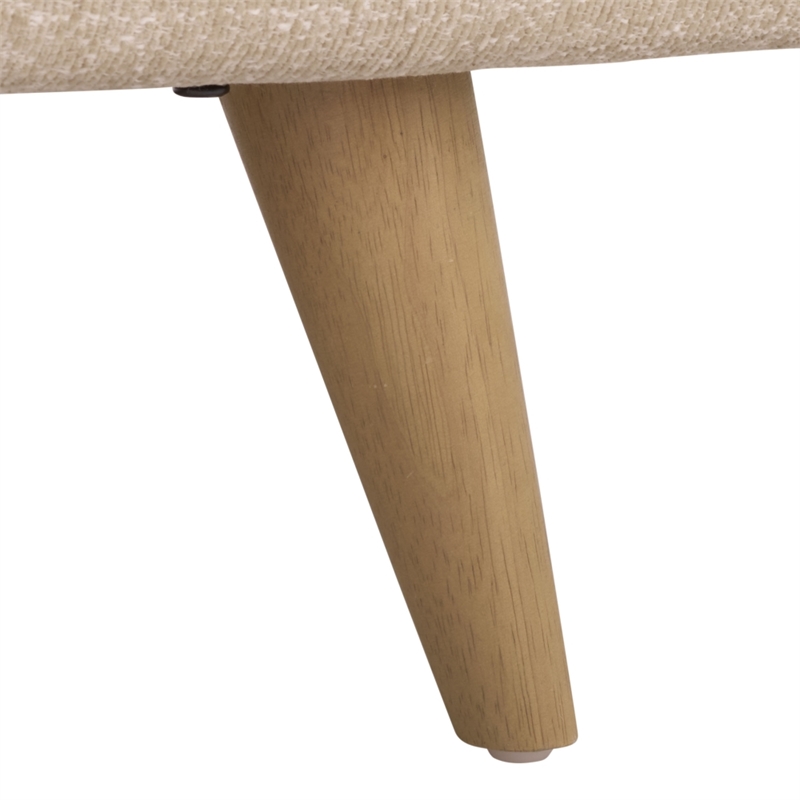 Safavieh Nikolai Chenille and Wood Sofa in Taupe