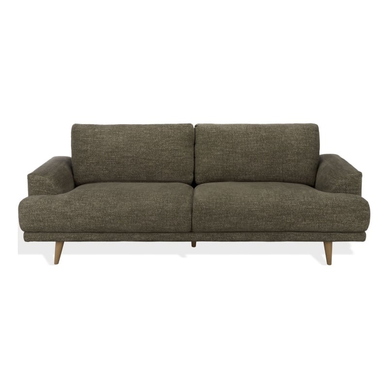 Safavieh Nikolai Chenille and Wood Sofa in Green