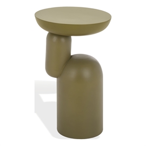 Safavieh Donnastella Metal Accent Table in Olive