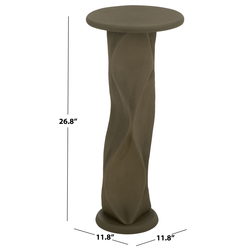 Safavieh Zaylyn Metal Accent Table in Tan