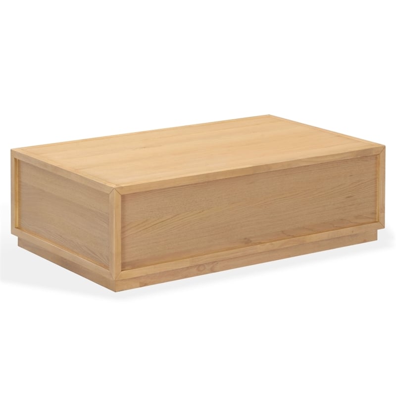 Safavieh Zeus Rectangle Wood Coffee Table in Natural