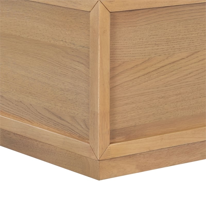 Safavieh Zeus Rectangle Wood Coffee Table in Natural
