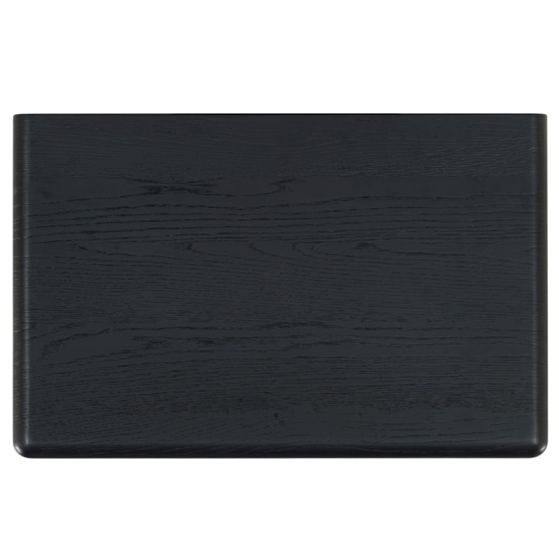 Safavieh Alanna 2 Drawer Wood Nightstand in Black