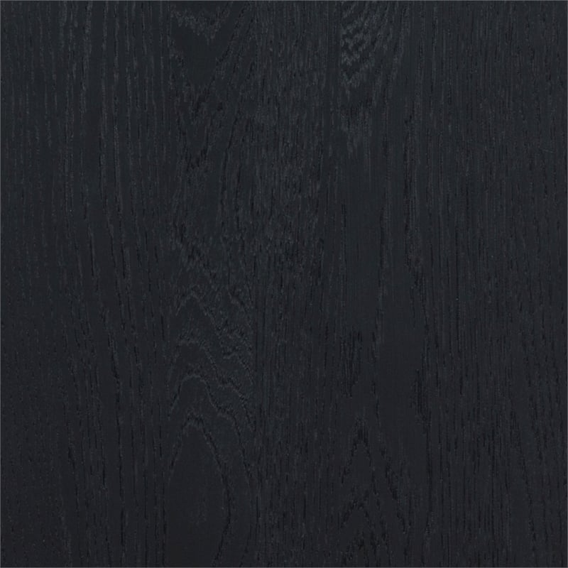 Safavieh Alanna 2 Drawer Wood Nightstand in Black