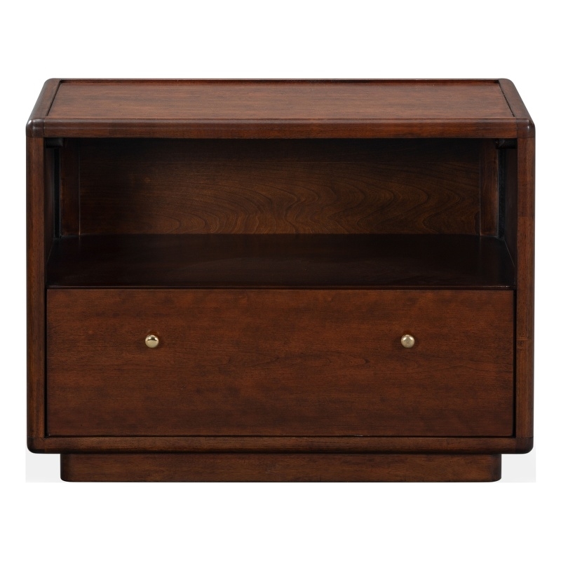 Safavieh Bellabrianna 1 Drawer Wood Nightstand in Cherry