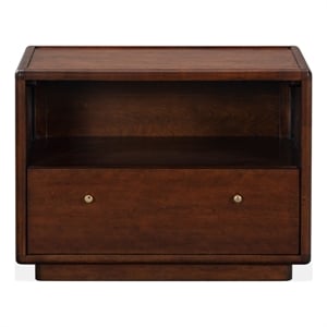 Safavieh Bellabrianna 1 Drawer Wood Nightstand in Cherry