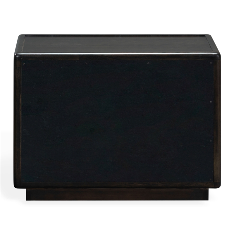 Safavieh Bellabrianna 1 Drawer Wood Nightstand in Black