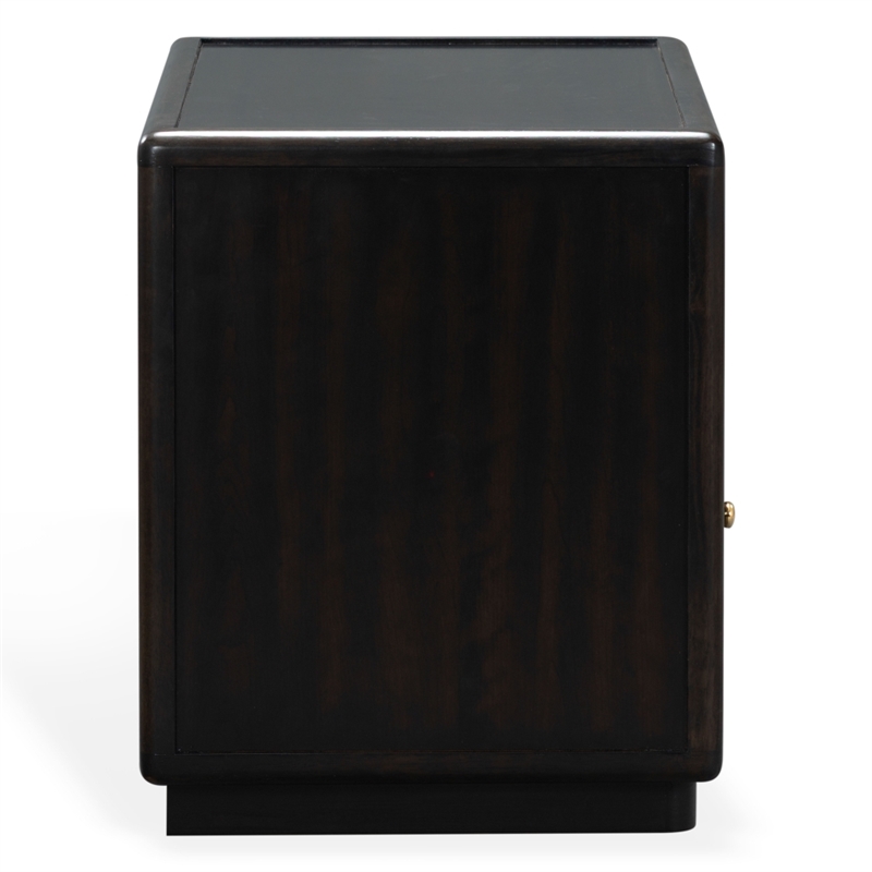 Safavieh Bellabrianna 1 Drawer Wood Nightstand in Black