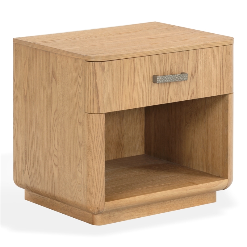 Safavieh Carmilla 1 Drawer Wood Nightstand in Brown / Oak