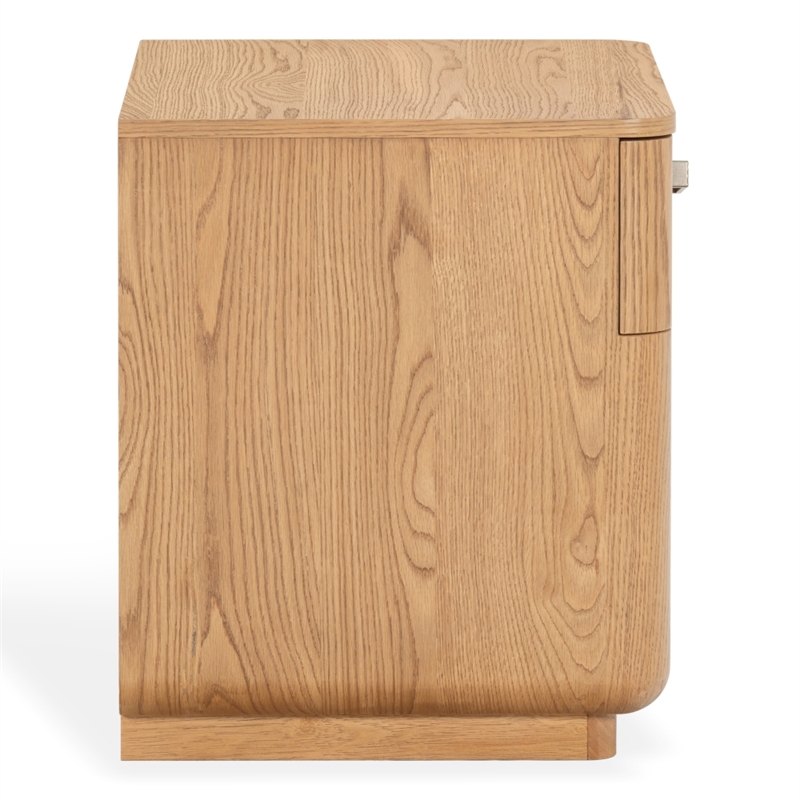 Safavieh Carmilla 1 Drawer Wood Nightstand in Brown / Oak