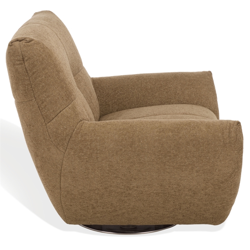 Safavieh Layletta Wood Swivel Chair in Light Brown