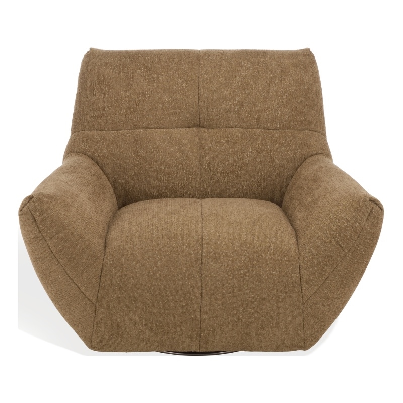 Safavieh Layletta Wood Swivel Chair in Light Brown